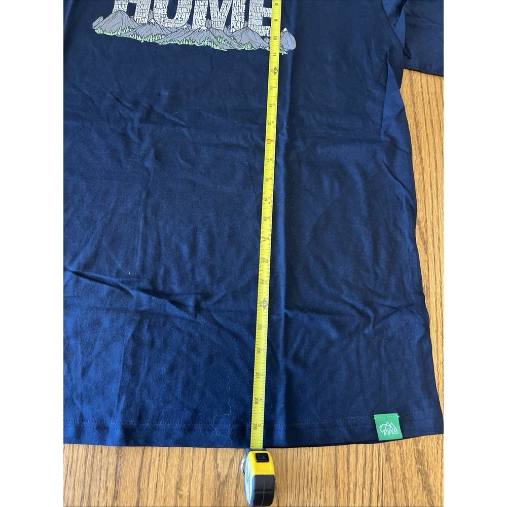 Wild Tribute Mens XL  National Park Blue T-Shirt With Logo Home - Picture 5 of 7